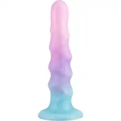  Сиреневый нереалистичный дилдо Unicorn 17 см 