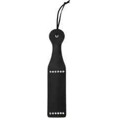  Черная гладкая шлепалка Diamond Studded Paddle 30,5 см 