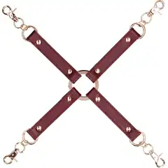  Бордовый крестообразный фиксатор Halo Hogtie Connector 