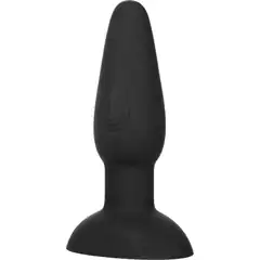  Черная анальная вибропробка Bionic Dual Pulsating Probe 14 см 