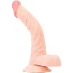  Телесный фаллоимитатор-реалистик Pink Vibe 21 см 