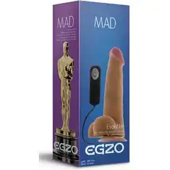  Телесный вибратор-реалистик с присоской Mad Oscar 20 см. FFF 