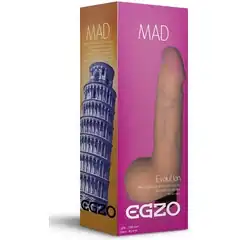  Телесный реалистичный мультискоростной вибратор Mad Tower 19 см. FFF 