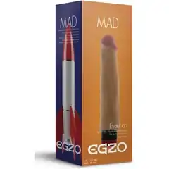  Реалистичный мультискоростной вибратор без мошонки Mad Rocket 21 см. FFF 