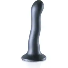  Серый фаллоимитатор Ultra Soft 18 см 