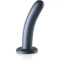  Серый фаллоимитатор Smooth G-Spot 15 см 