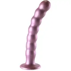  Розовый фаллоимитатор Beaded G-Spot 21 см 