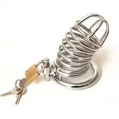  Серебристый металлический пояс верности с ключами 