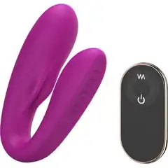  Лиловый вибратор для пар Match Up Couple Vibrator with Remote Control 