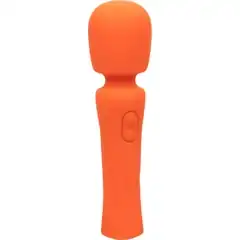  Оранжевый вибромассажер Stella Liquid Silicone Mini Massager 14,5 см 