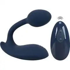  Темно-синий вибростимулятор в трусики RC Bendable Panty Vibrator 