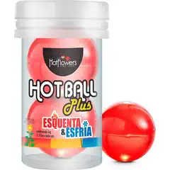  Лубрикант на масляной основе Hot Ball Plus с охлаждающе-разогревающим эффектом (2 шарика по 3 гр.) 