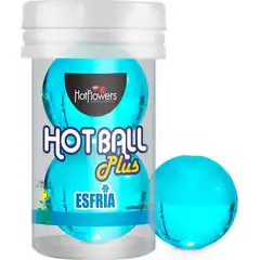 Лубрикант на масляной основе Hot Ball Plus с охлаждающим эффектом (2 шарика по 3 гр.) 