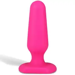  Розовый анальный плаг из силикона Seamless Silicone Butt Plug 7,5 см 