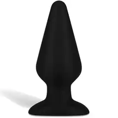  Черный плаг из силикона Seamless Silicone Butt Plug 15 см 
