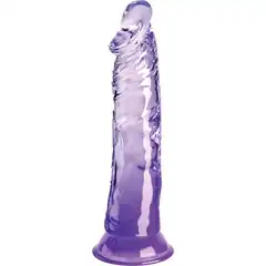  Фиолетовый фаллоимитатор на присоске 8’’ Cock 21,8 см 