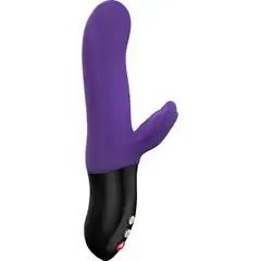  Фиолетовый пульсатор с клиторальным лепестком Bi Stronic Fusion 21,5 см 