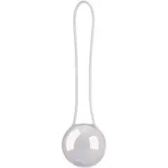  Серебристый вагинальный шарик Pleasure Ball Deluxe 