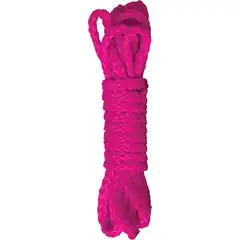  Розовая нейлоновая веревка для бандажа Kinbaku Mini 1,5 м 