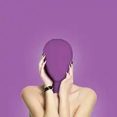  Закрытая фиолетовая маска на лицо Subjugation 