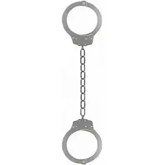  Металлические серебристые оковы Pleasure Legcuffs 