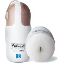  Мастурбатор-вагина с вибрацией Vulcan Love Skin Masturbator Wet Vagina Vibe 
