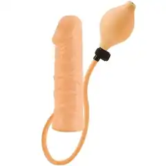  Телесный анальный расширитель Inflatable Stud 17 см 