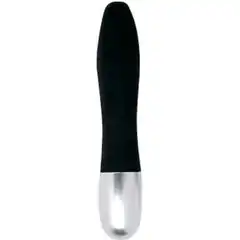  Чёрный мини-вибратор Discretion Probe 11 см 
