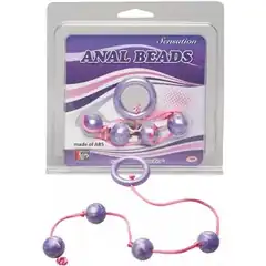  Фиолетовые анальные шарики GOOD VIBES ANAL BEADS SMALL 