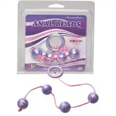  Фиолетовые анальные шарики GOOD VIBES ANAL BEADS MEDIUM 