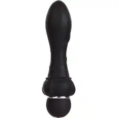  Чёрный вибромассажер для анальной стимуляции PURRFECT SILICONE ANAL VIBRATOR BLACK 12,7 см 