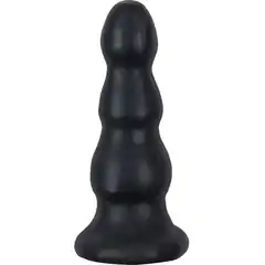  Гигантская чёрная анальная ёлочка MENZSTUFF IMMENSE STOPPER 32,5 см 