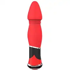  Красный анальный вибратор BOOTYFUL CONED VIBE 