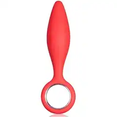 Красная анальная втулка MENZSTUFF PEAKED PLEASURE 12,5 см 