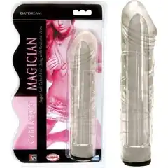  Прозрачный мультискоростной вибратор-реалистик Magician 17 см 