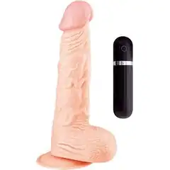  Телесный вибромассажёр BIGSTUFF 9INCH FLESH 23 см 