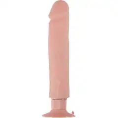  Большой телесный вибратор на присоске REALSTUFF 9INCH VIBRATOR 23 см 