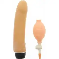  Телесный вибромассажёр с функцией расширения INFLATE A VIBE CONTOUR 20,5 см 