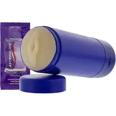  Мастурбатор-вагина в тубе VIBRATING PORTA MUFF INSTANT MASTURBATOR 