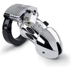  Мужской пояс верности Pubic Enemy No1 Silver Edition 