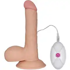  Вибратор-реалистик с выносным пультом The Ultra Soft Dude 18 см 