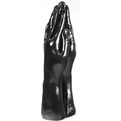  Стимулятор для фистинга с виде сомкнутых рук Dark Crystal Christian Dildo Black 32 см 