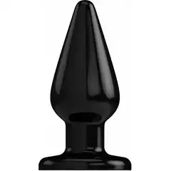  Чёрный анальный стимулятор Bottom Line 6 Model 2 rubber Black 15,5 см 