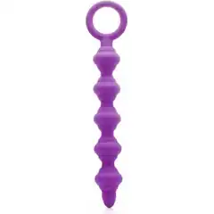  Фиолетовая анальная цепочка Wrick Purple 18 см 