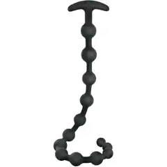  Черные анальные бусы Anal beads 50 см 