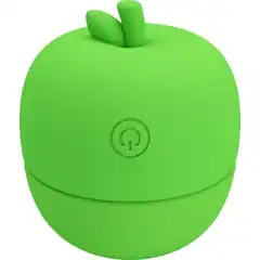  Зеленый клиторальный стимулятор в форме яблочка Apple Secret 