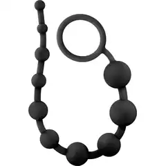  Черная анальная цепочка 10 Anal Beads 31,8 см 