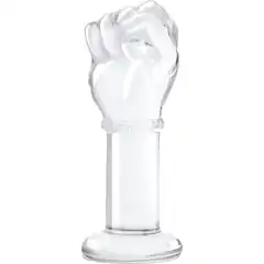  Стеклянный плаг в форме сжатой в кулак руки 5’’ Glass Fist Butt Plug 13 см 