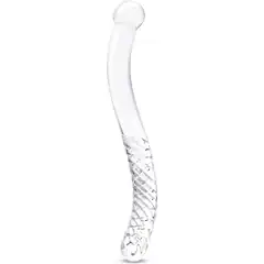  Стеклянный фаллоимитатор 11’’ Glass Pelvic Wand Double Ended 28 см 