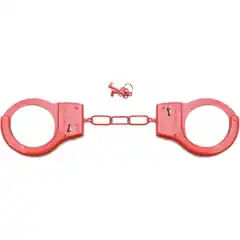  Красные металлические наручники SHOTS TOYS Red 